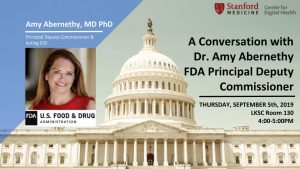 A Conversation with Dr. Amy Abernethy, FDA Principal Deputy Commissioner @ LK130, Li Ka Shing Center