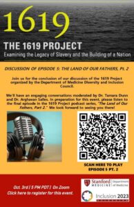 The 1619 Project Podcast Discussion @ Online only via Zoom